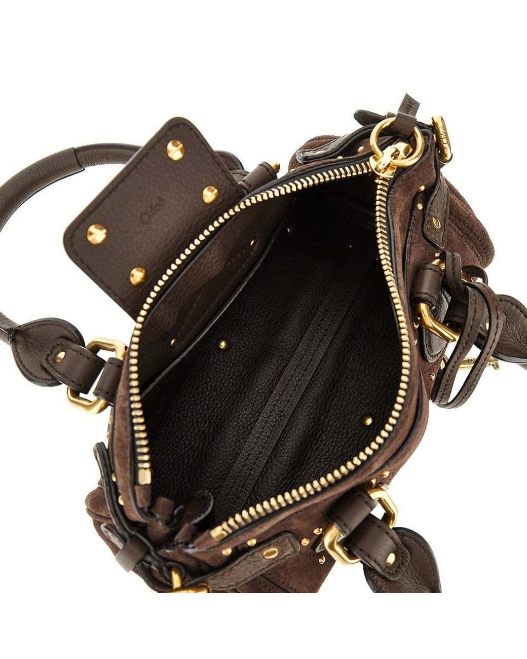 Chloé Brown Chloé Small Paddington Padlock Shoulder Bag