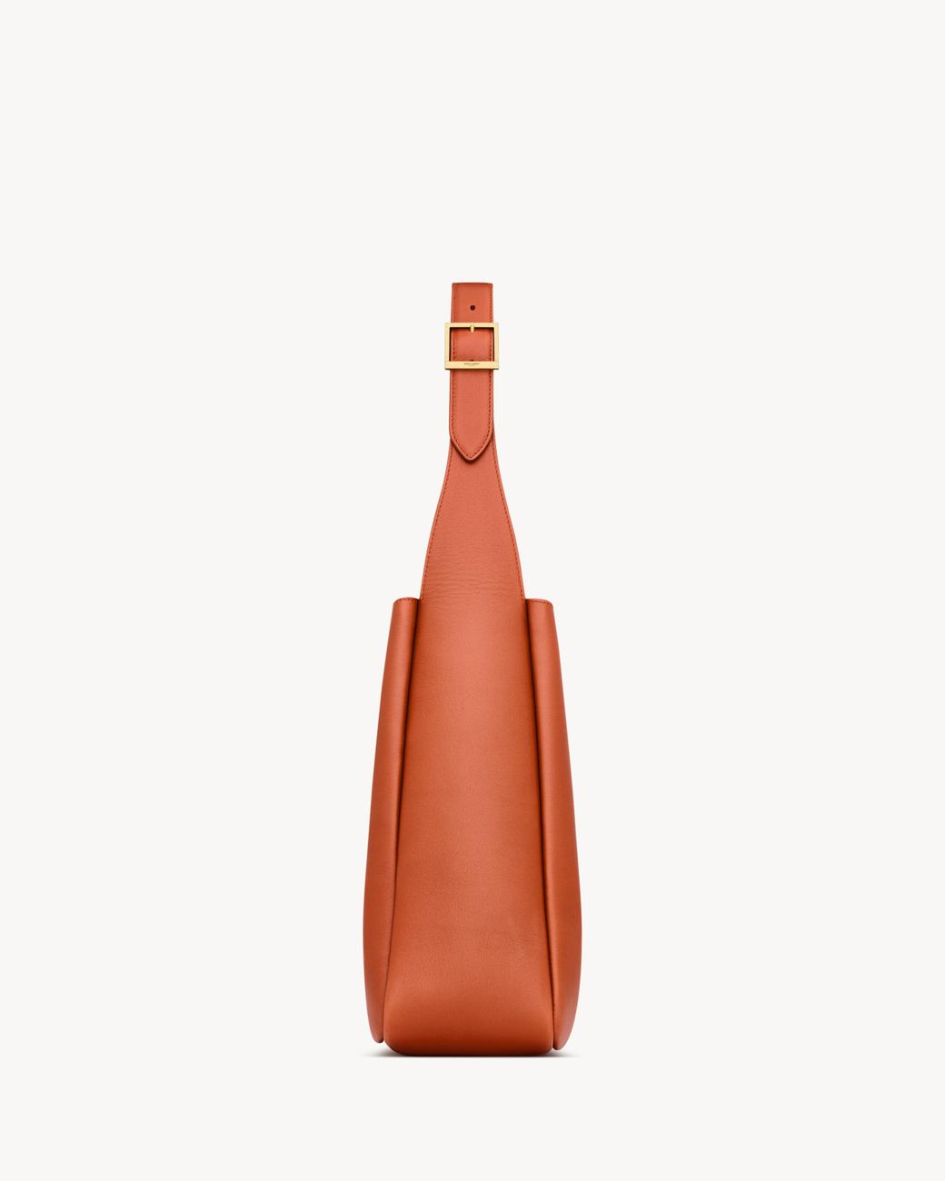 Saint Laurent Orange Monogram Hobo Shoulder Bag
