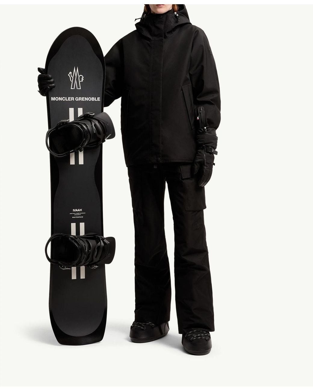Moncler Black Bwindis Hooded Goretex Laminate Insulated Ski Jacket