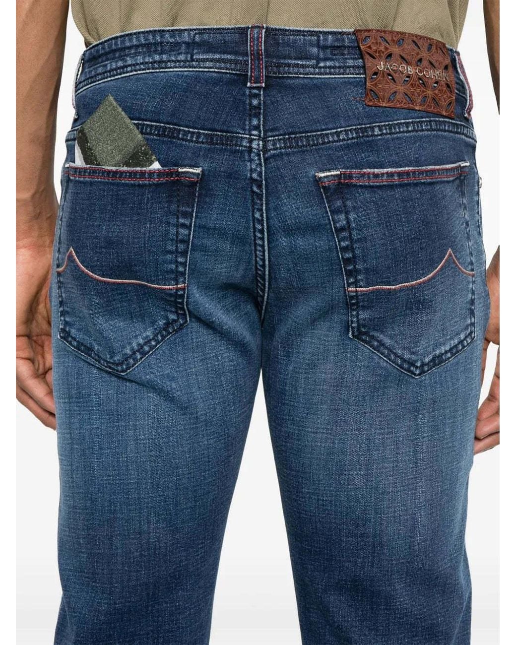 Jacob Cohen Blue Belt Loop Jeans for men