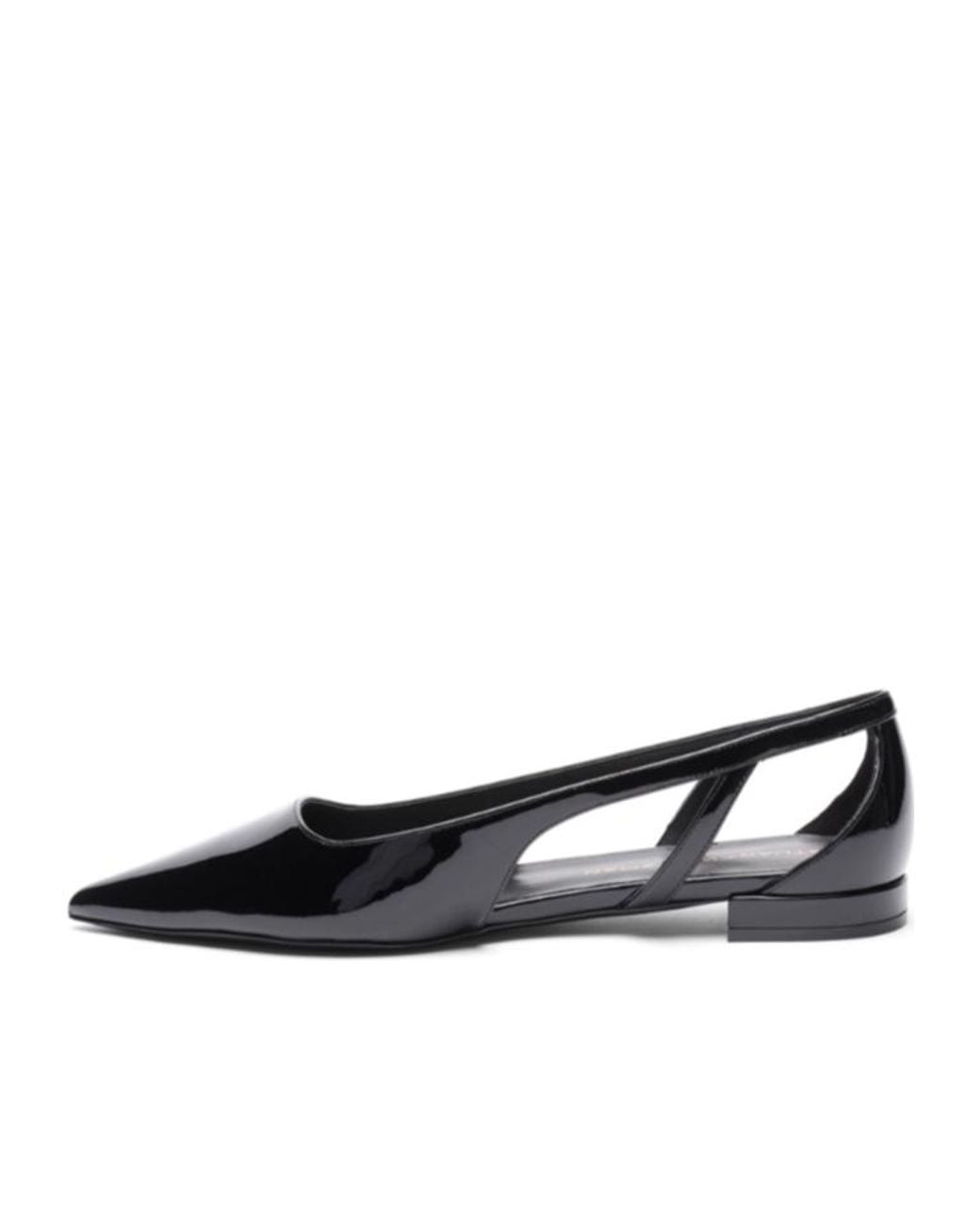 Stuart Weitzman Black Stuart Power Cutout Flat