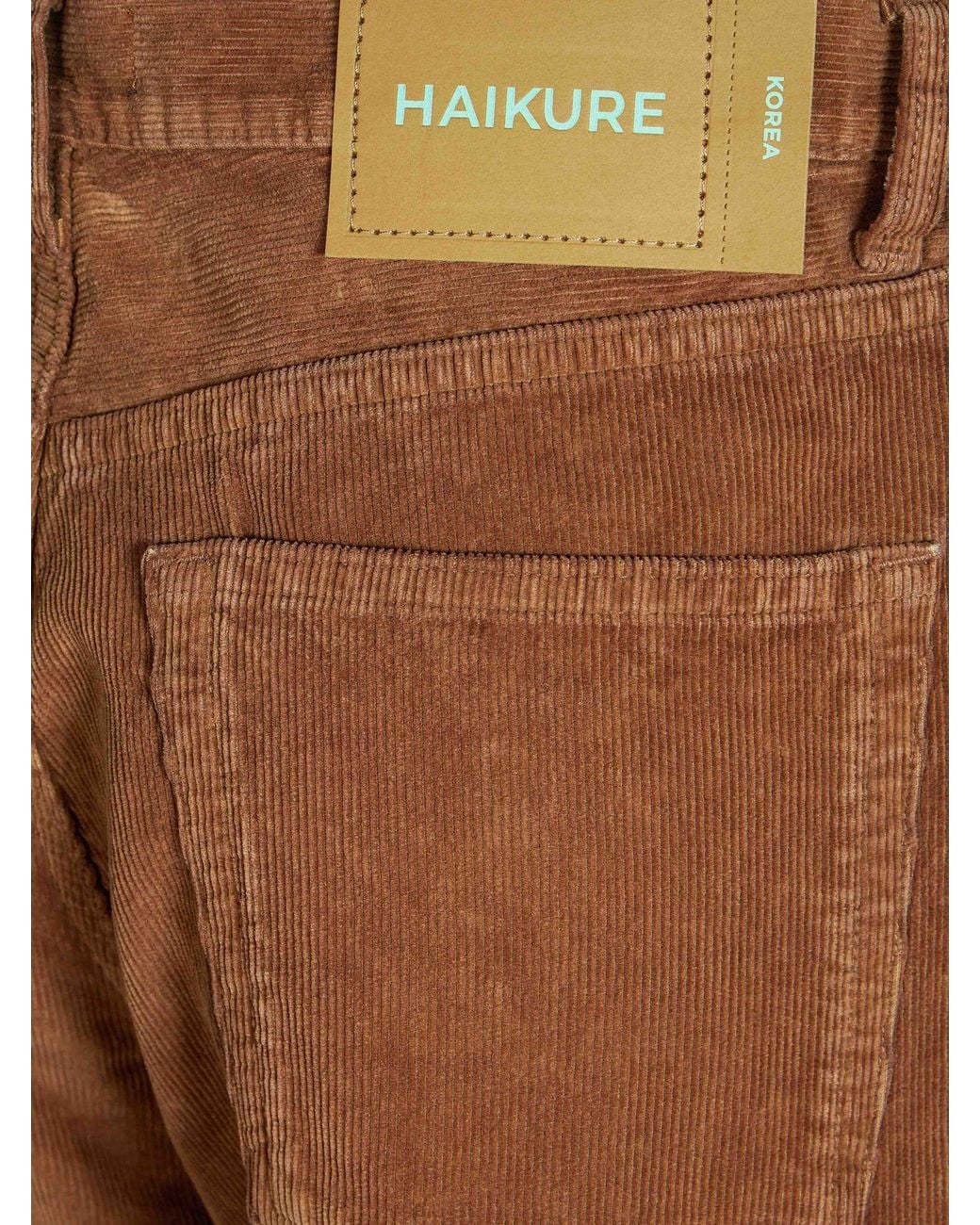 Haikure Brown Korea Velvet Pier Condury Trousers