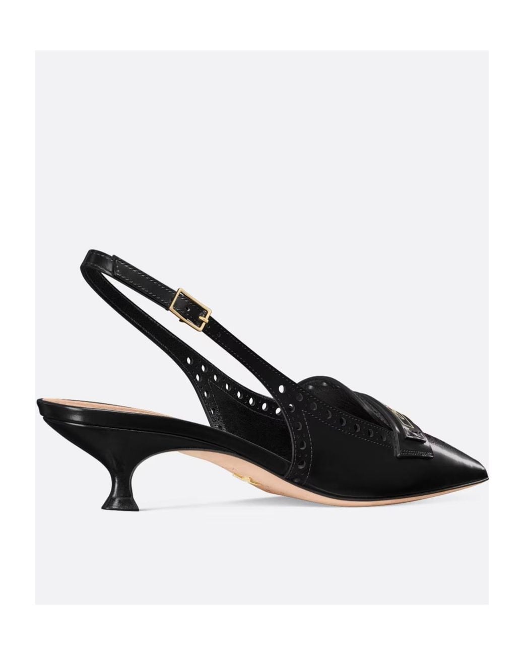 Dior Black Christian Boy Pointed Toe Slingback Pumps