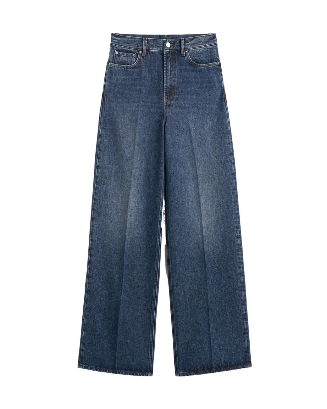 Totême Blue Waistband Denim Trousers