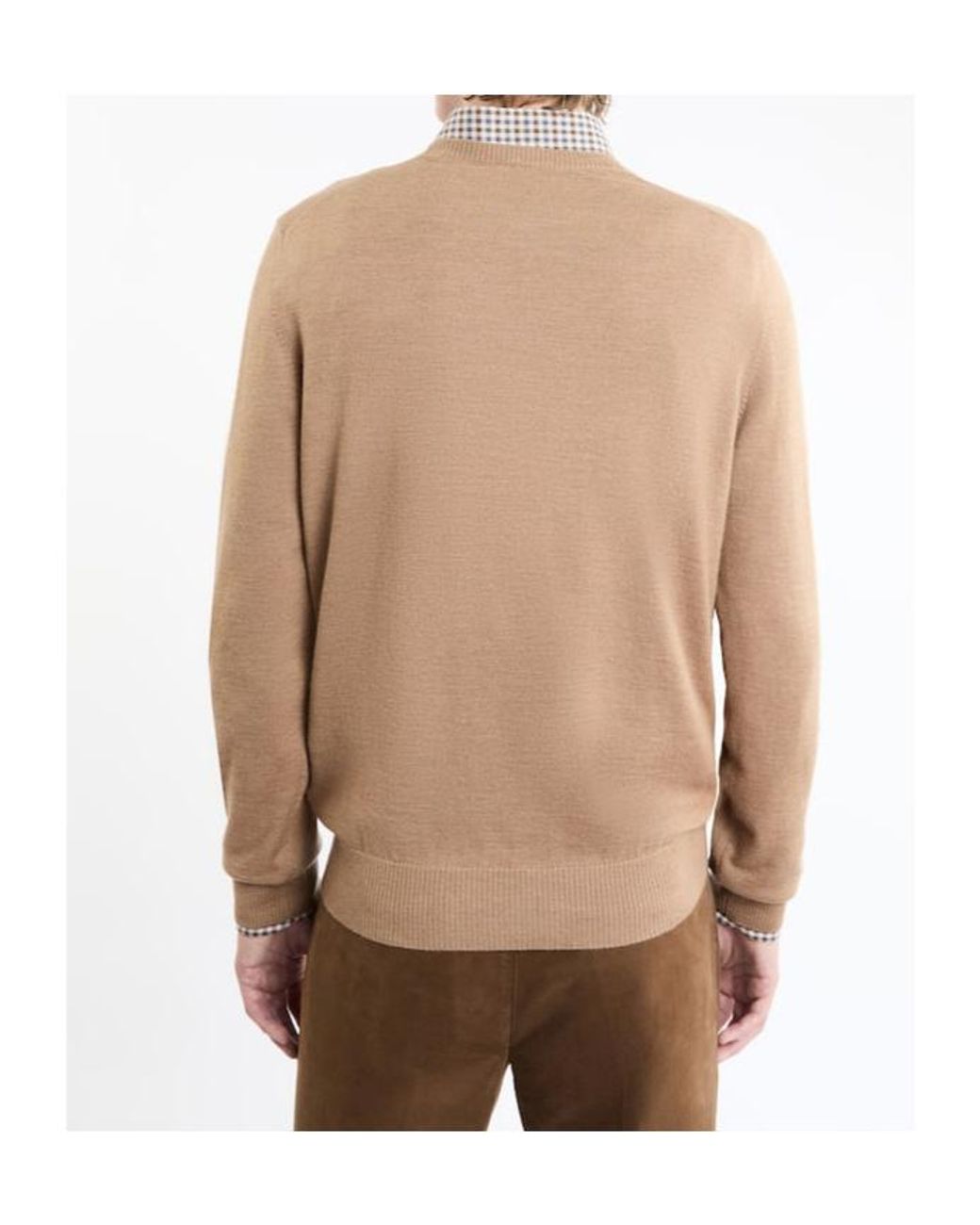 Fay Natural フェイリブクルーネックニットウェア for men