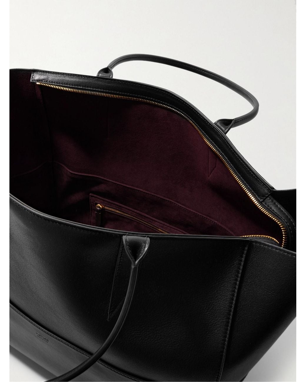 Metier Black Large Leather Tote