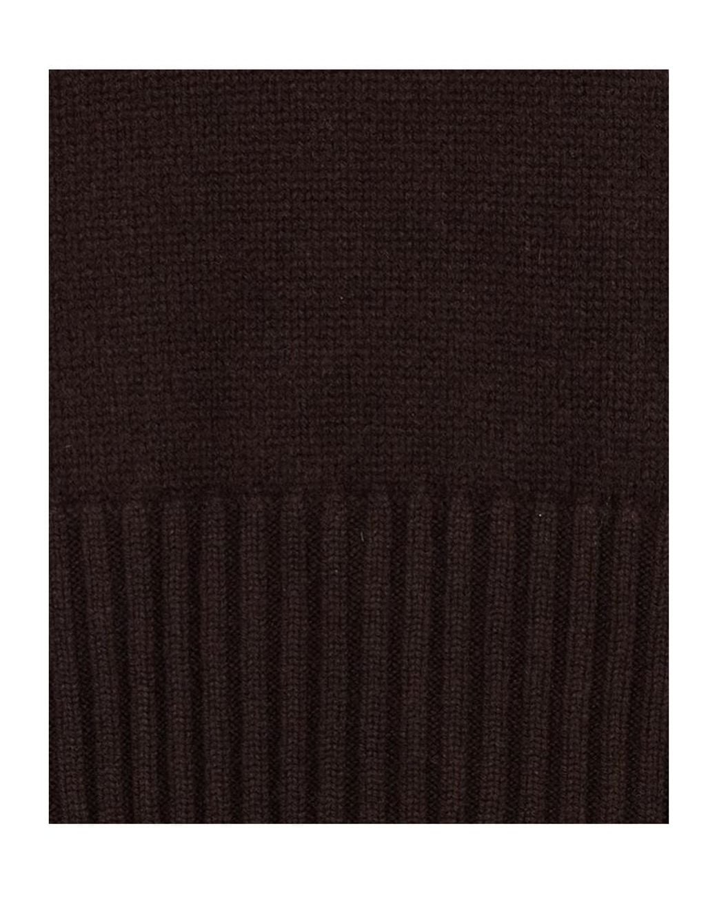 Fedeli Black Long-Sleeved Crewneck Jumper