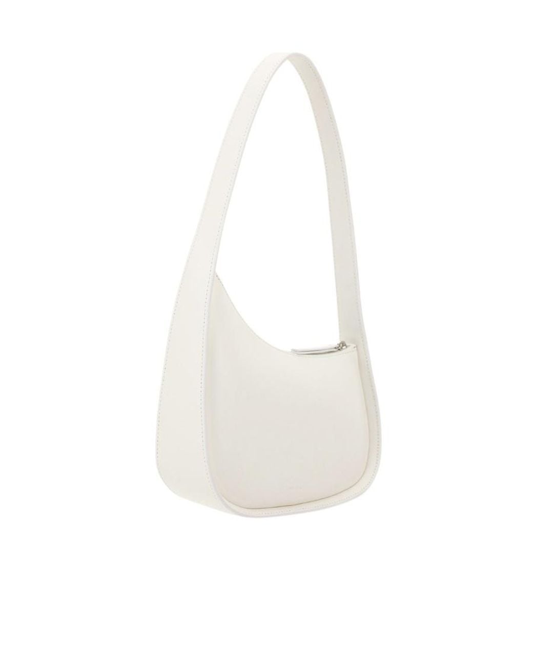 The Row White Half Moon Shoulder Bag