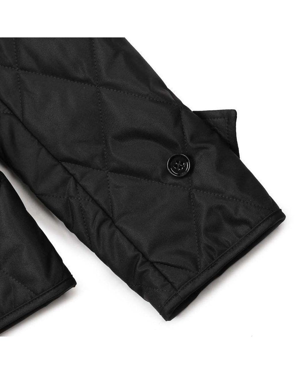 Burberry Black Long Sleeved Quilted Buttoned Jacket