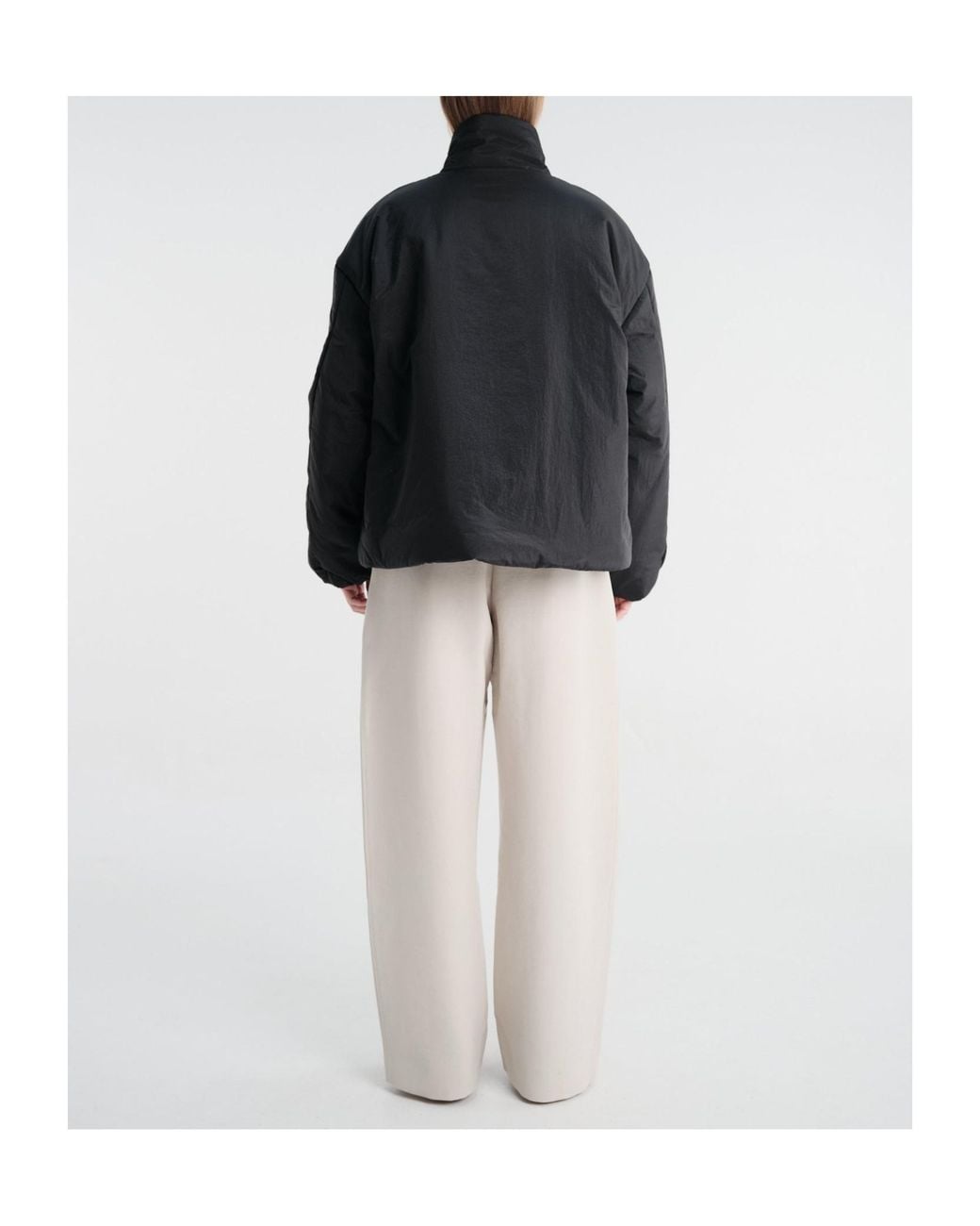 Studio Nicholson Black Cropped Quilted Jacket