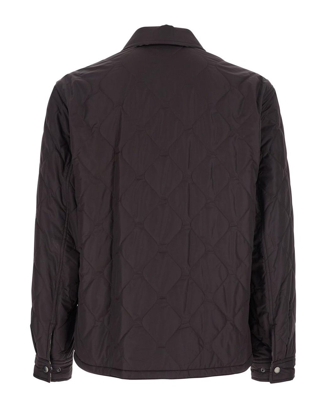 Burberry Black Quilted Button-Fastening Padded Jacket for men