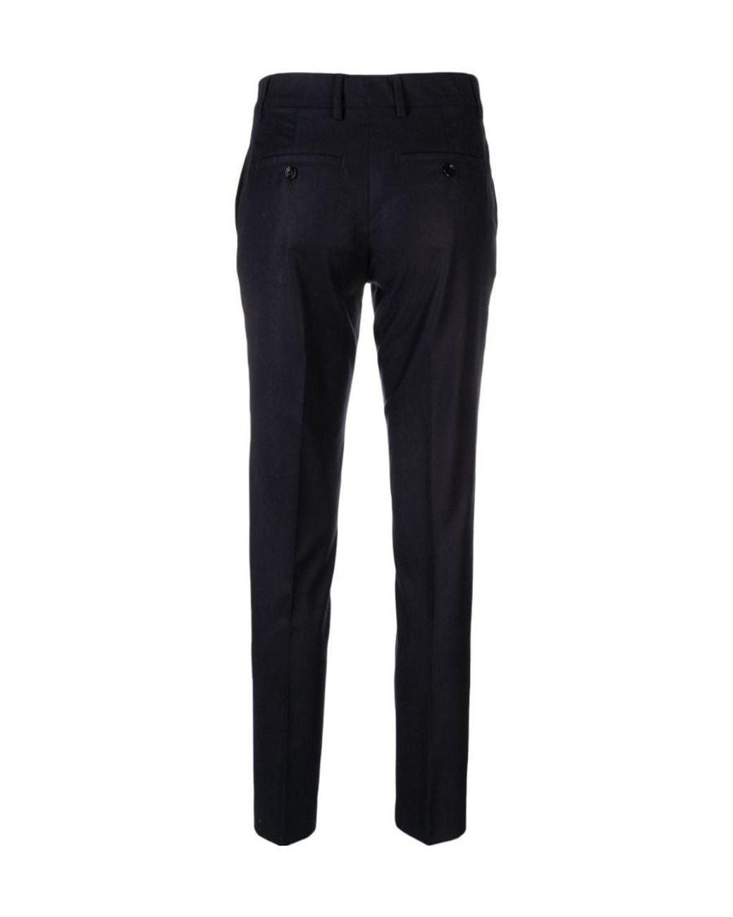 AMI Blue Mid-Rise Tailored Trousers