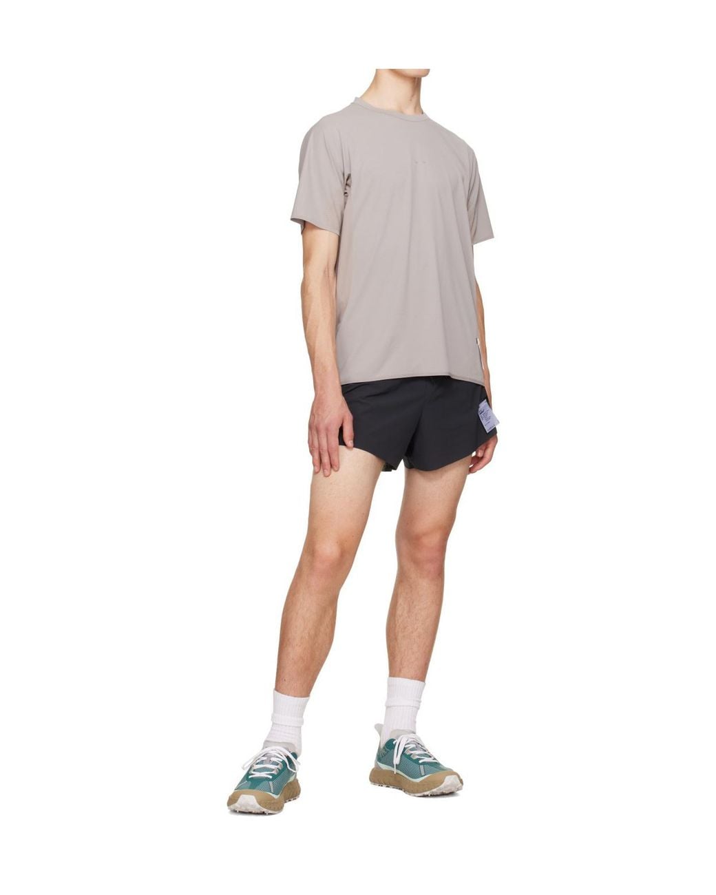 Satisfy Gray Auralite Uv Running T-Shirt for men
