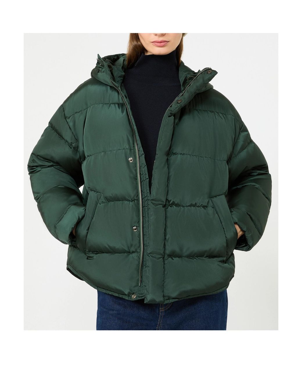 Weekend by Maxmara Green Long-Sleeved Down Jacket