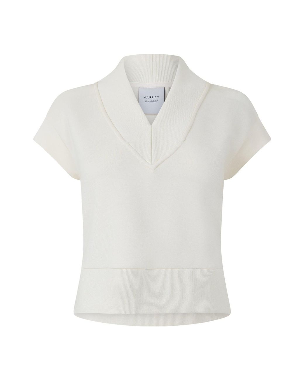 Varley White V-Neck T-Shirt