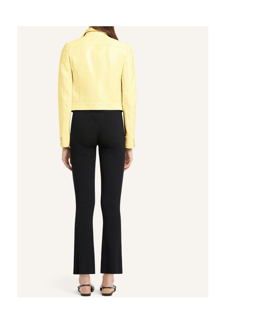 Courreges Yellow Courrèges Logo Cropped Jacket