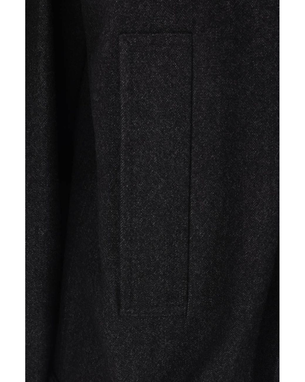 Lemaire Black Raglan-Sleeve Belted Jacket