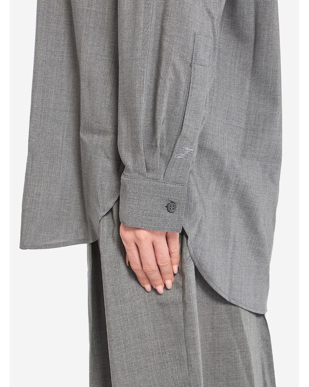 Jacquemus Gray Long-Sleeve Shirt