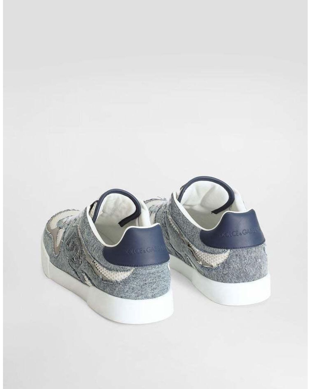 Dolce & Gabbana Blue Strobel Portofino Sneakers for men