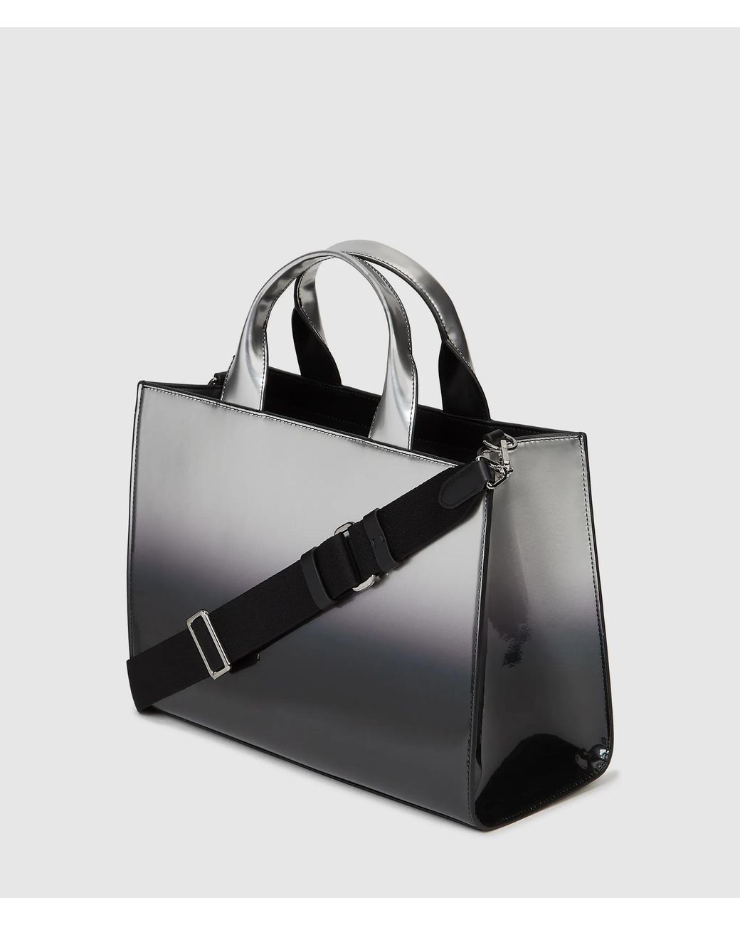 Karl Lagerfeld Black Rue St-Guillaume Dégradé Tote Bag