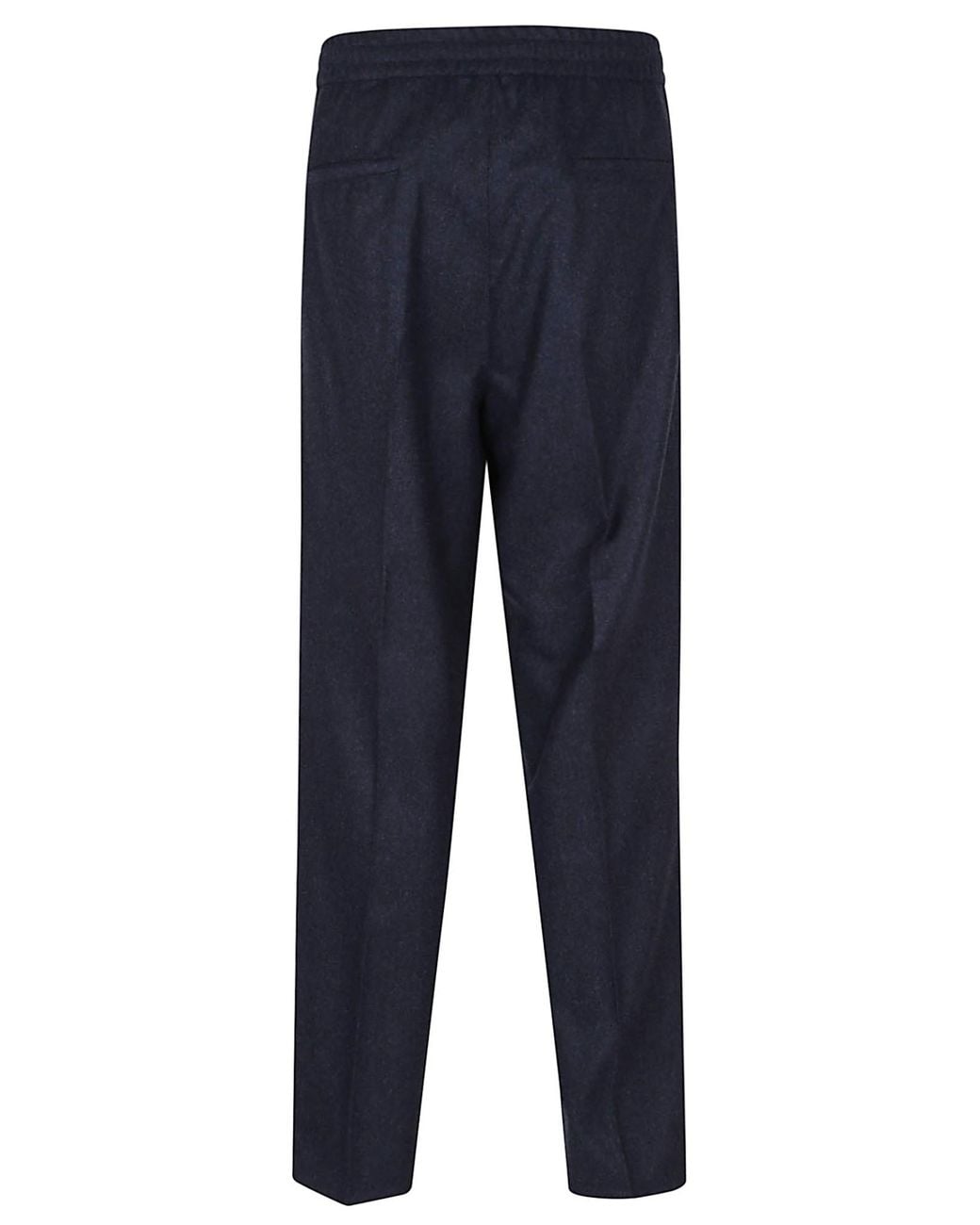 Brunello Cucinelli Blue Drawstring Elastic Waist Pants for men