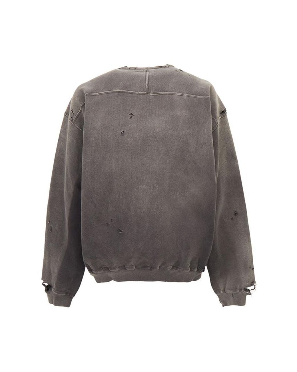 Maison Mihara Yasuhiro Gray Sun Faded Crewneck Sweater for men