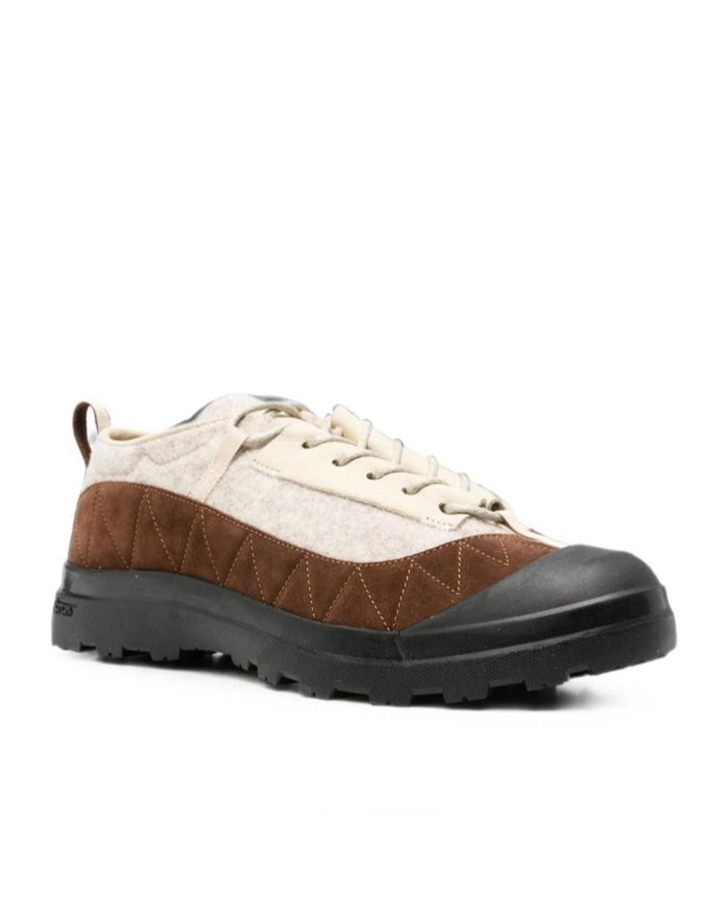 RANRA Brown Round-Toe Sneakers for men