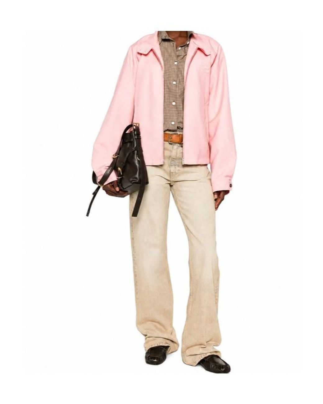 Miu Miu Pink Mohair Blouson Jacket