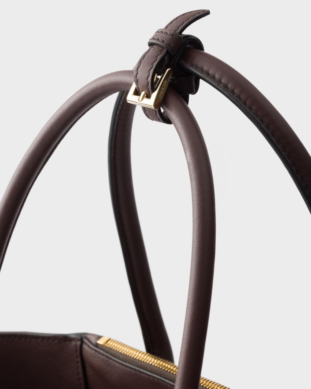Prada Brown Large Leather Tote Bag