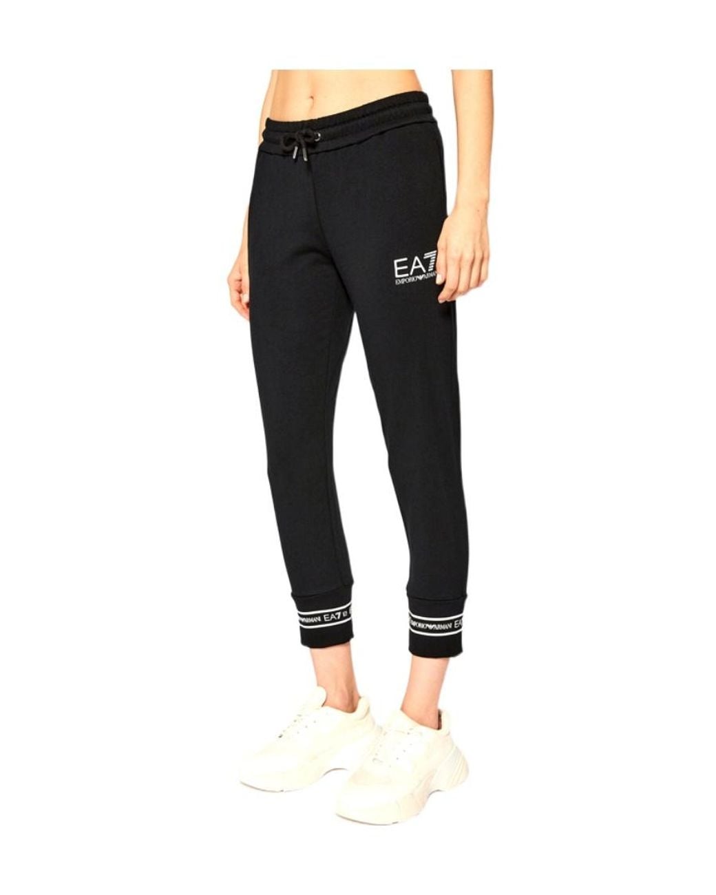 EA7 Black Logo Sweatpants