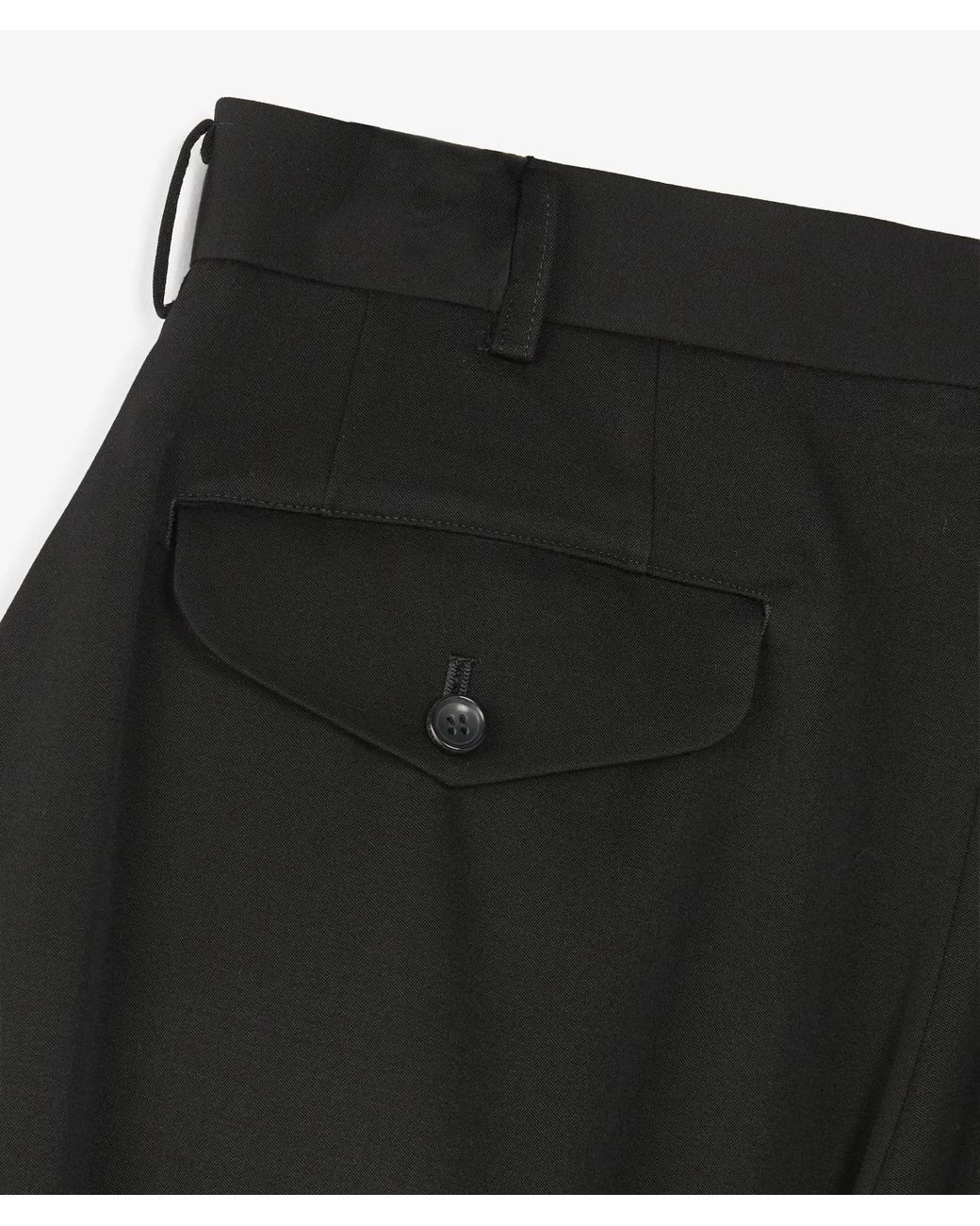 Comme des Garçons Black Trousers With Belt Loops for men