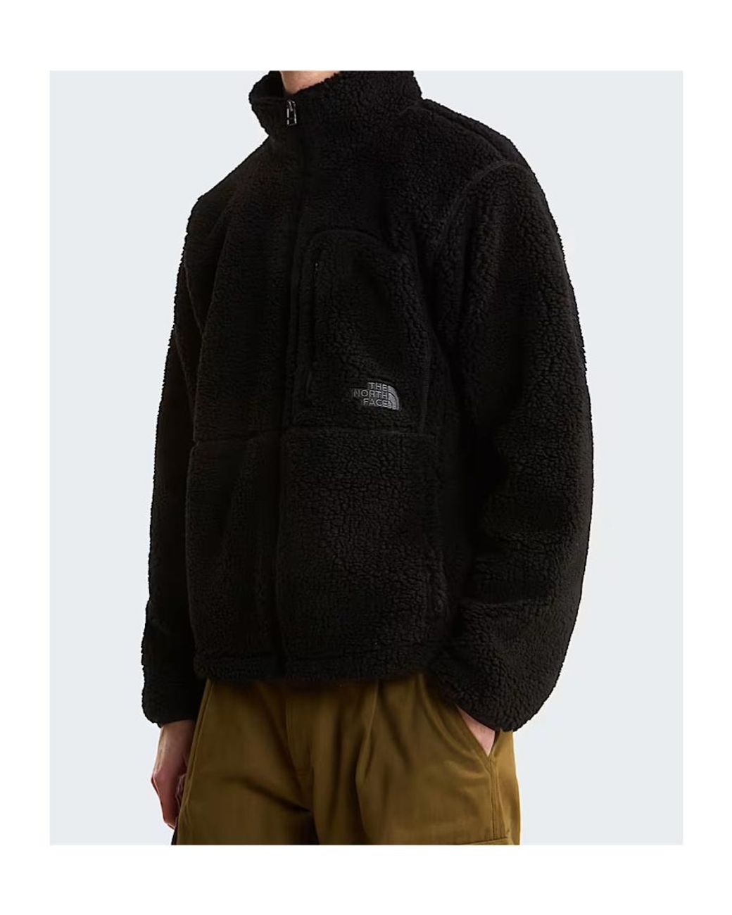 The North Face Black Extreme Pile 2 Fleece Zip-Up Bomber Jacket for men