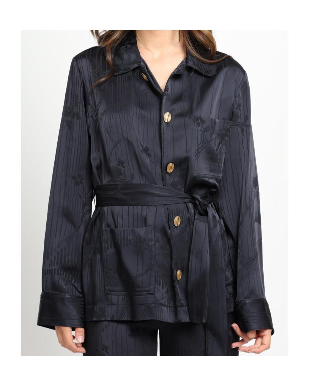 Forte_forte Blue Long-Sleeved Pajamas