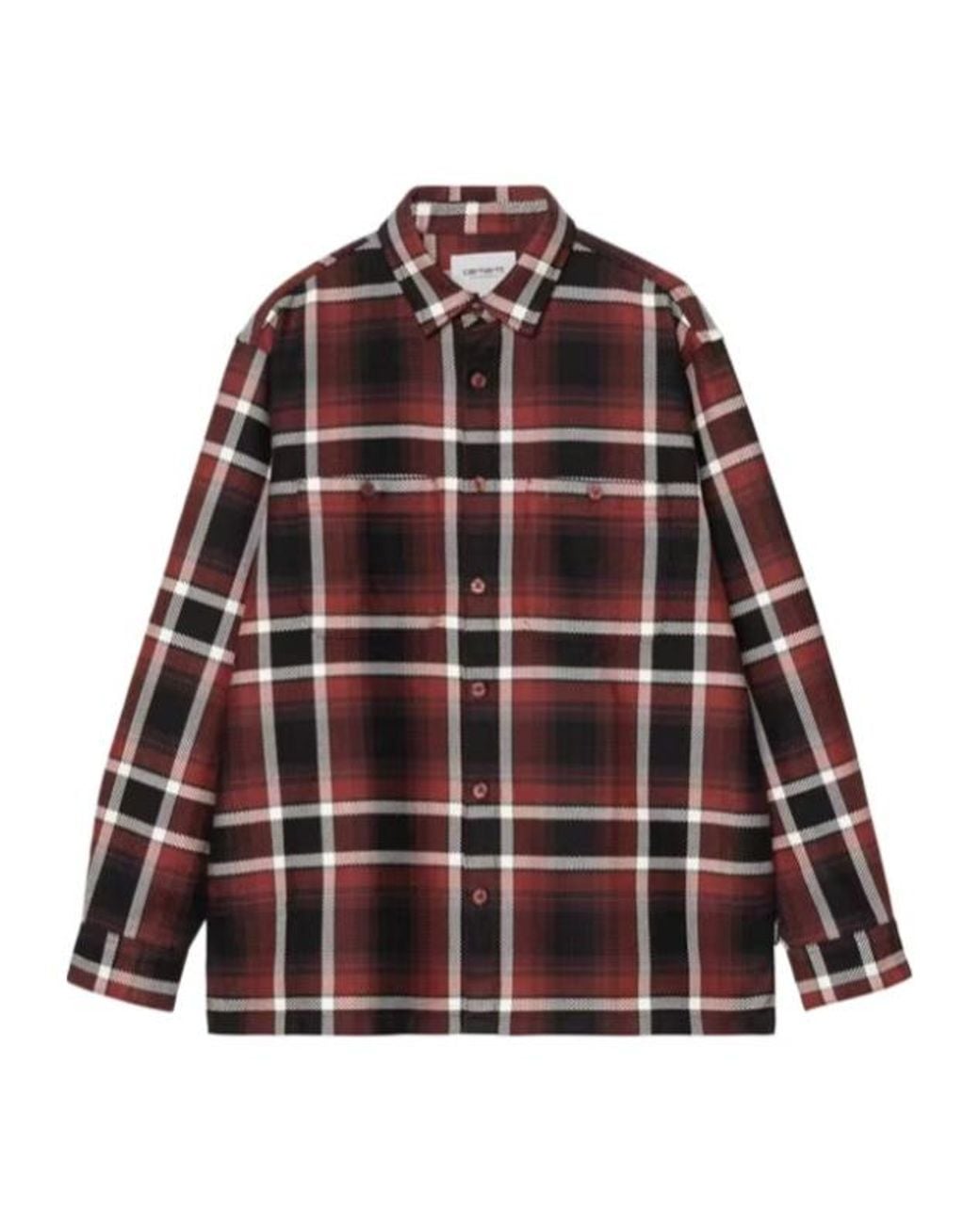 Carhartt Red Plaid Patch-Pocket Shirt for men