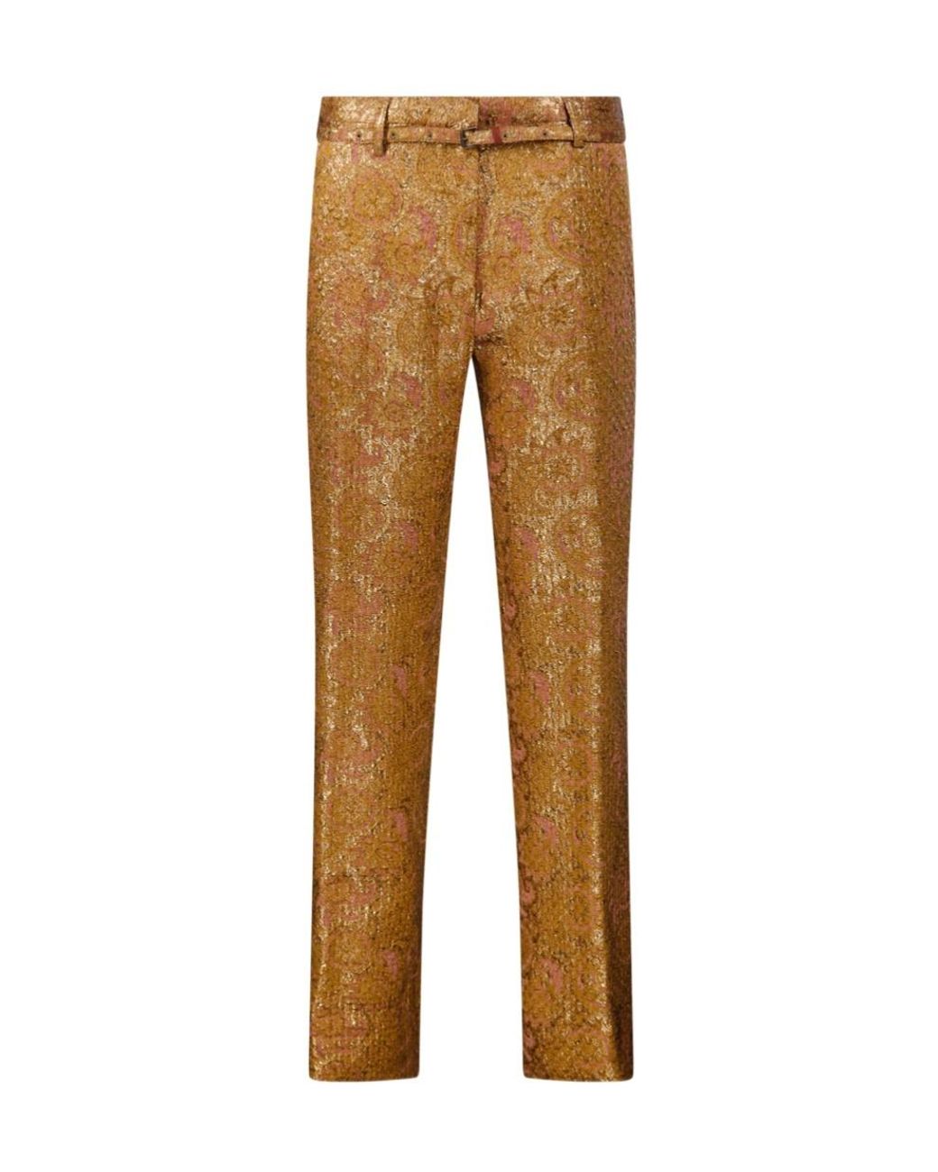 Dries Van Noten Natural Casual Pants With Belt Loops