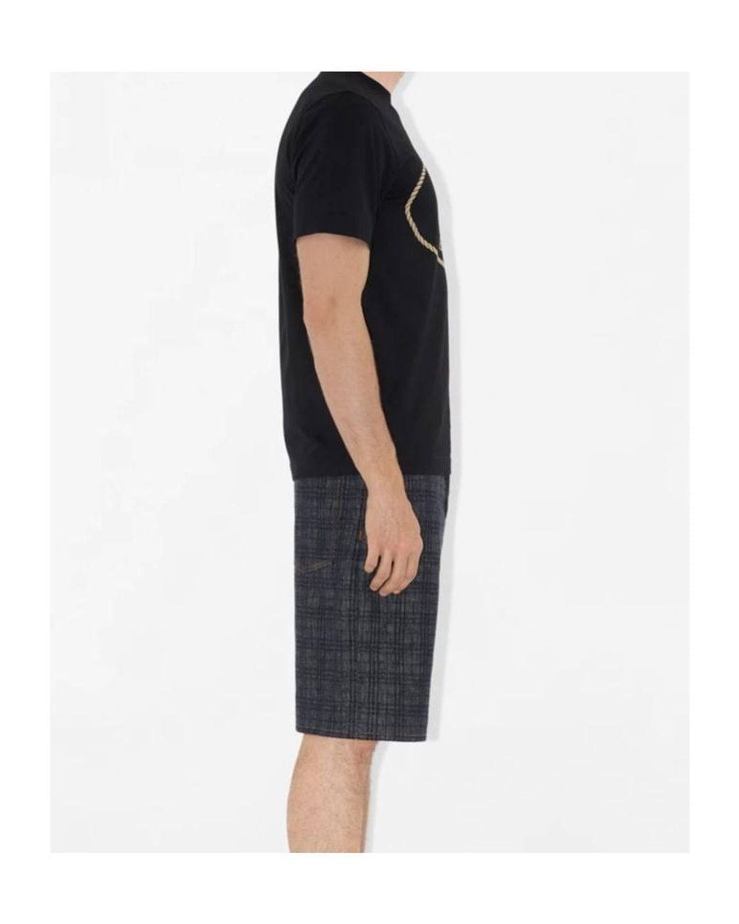 Burberry Black Logo Printed Crewneck T-Shirt for men