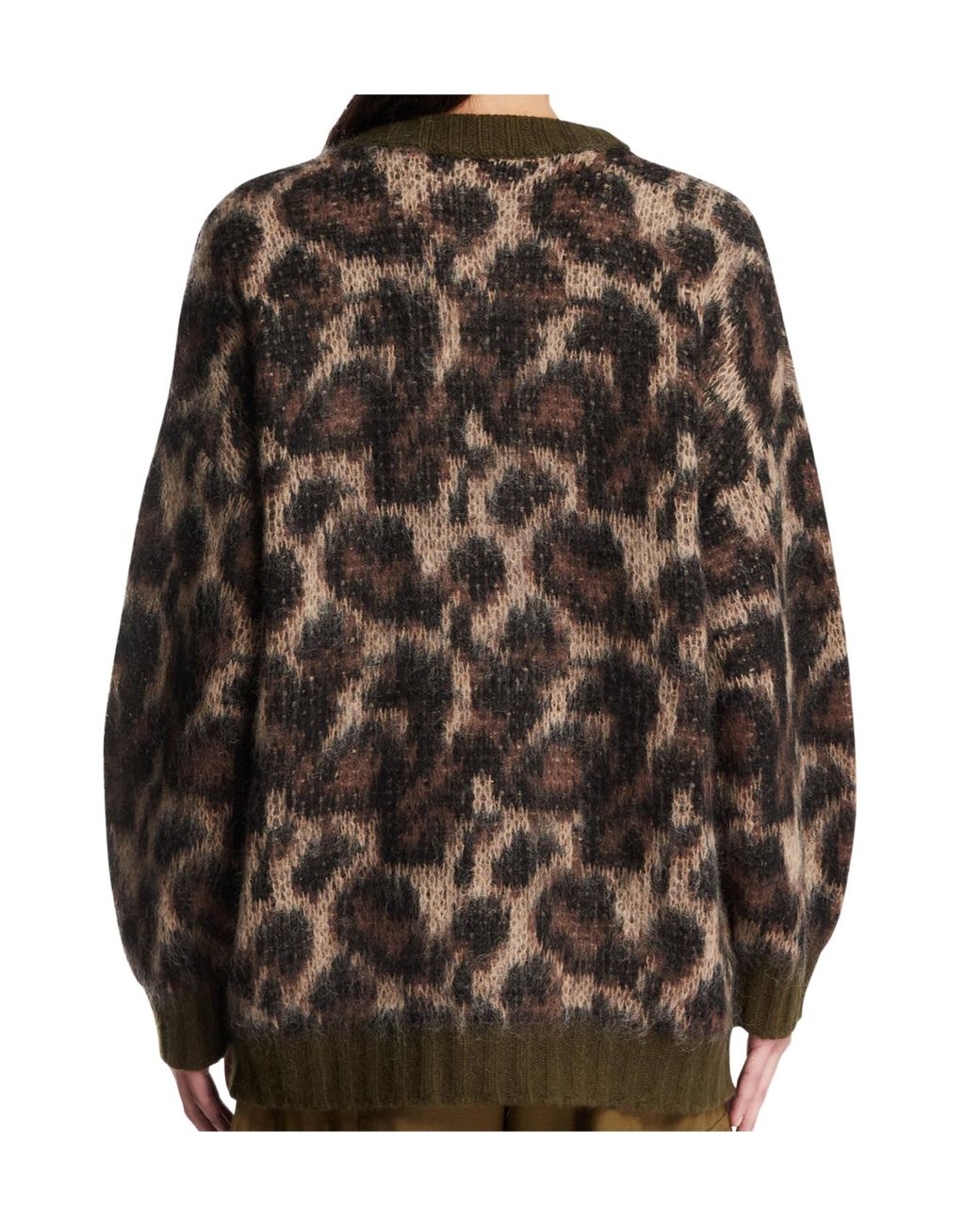 R13 Green V-Neck Sweater