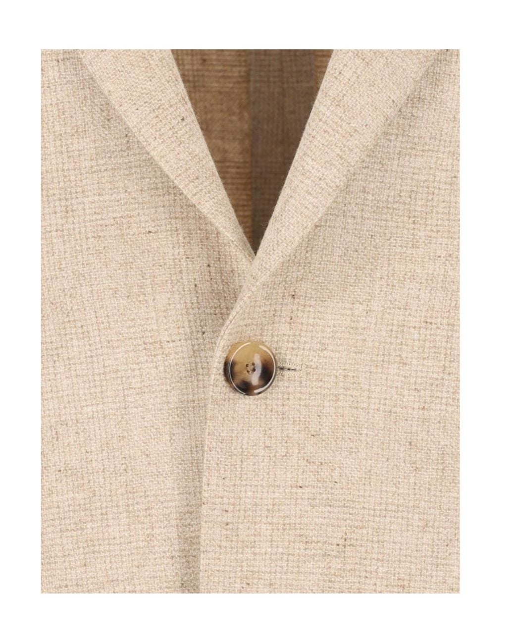 Al Duca D'aosta Natural Long-Sleeve Blazer for men