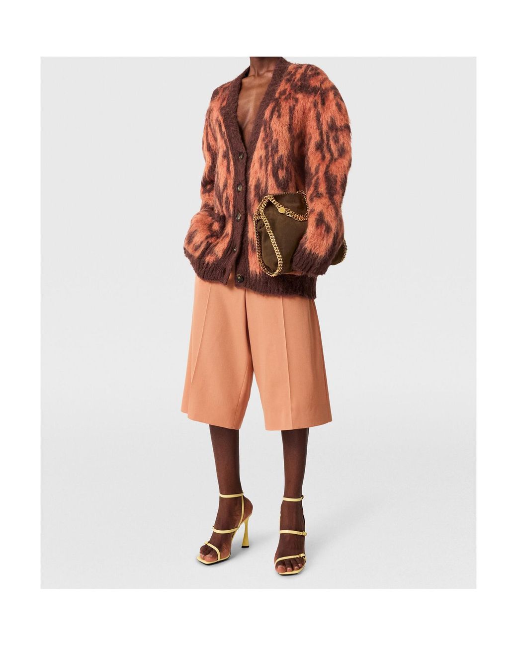 Stella McCartney Orange ステラ マッカートニー クラウド Vネック カーディガン