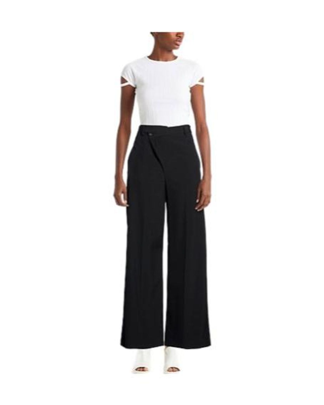 MM6 by Maison Margiela Black Casual Trousers