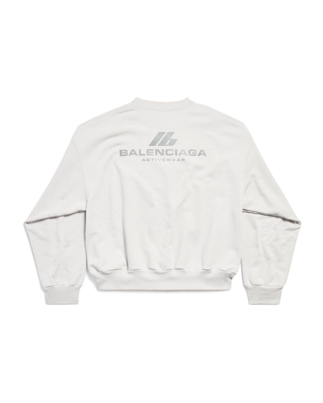 Balenciaga White Activewear Crewneck Sweatshirt