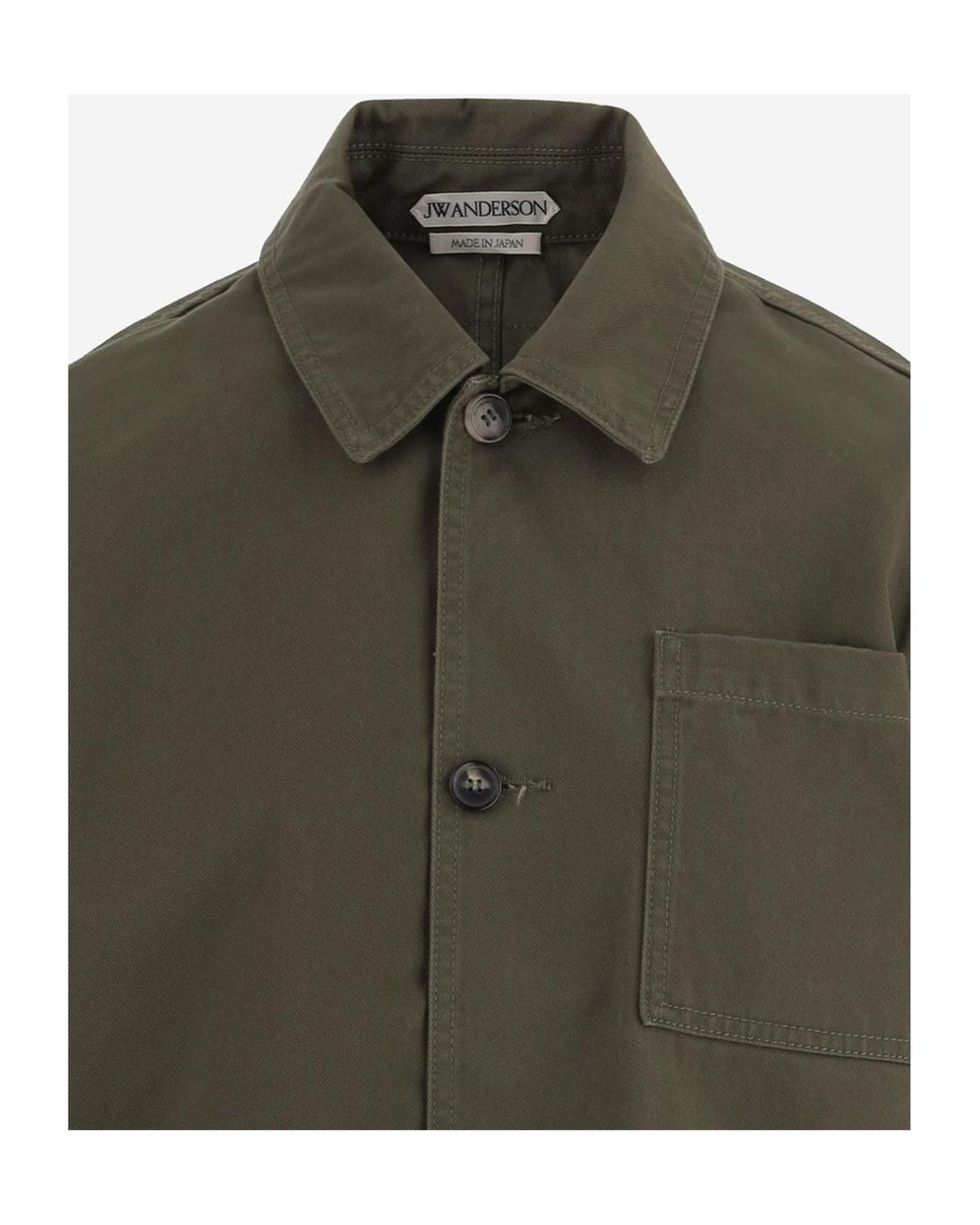 J.W. Anderson Green Jw Anderson Embroidered Patch-Pocket Jacket