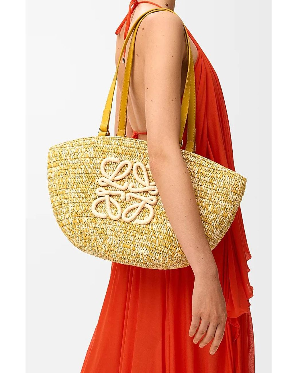 Loewe Metallic Logo Basket Bag
