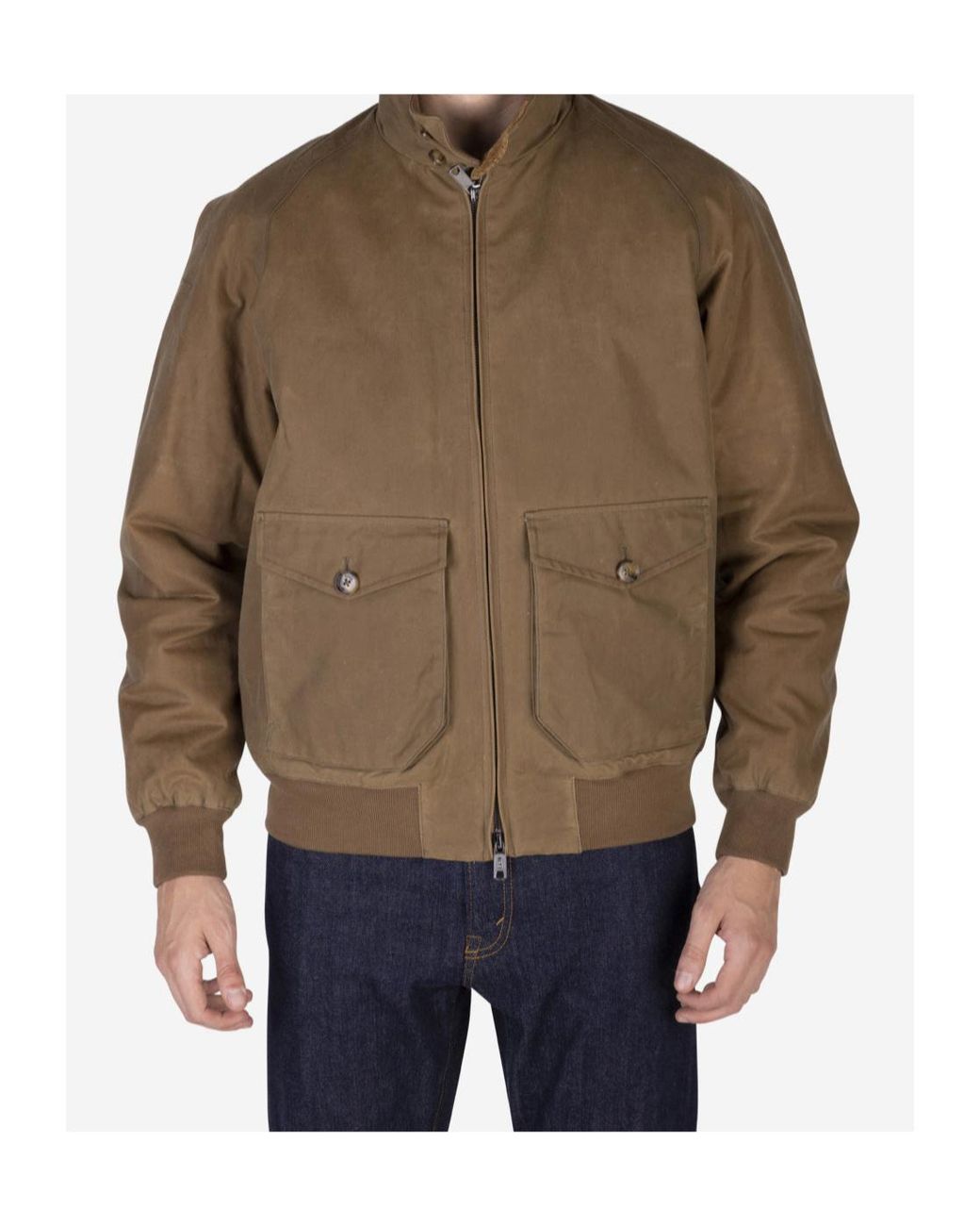 Baracuta Brown Long-Sleeved Jacket for men