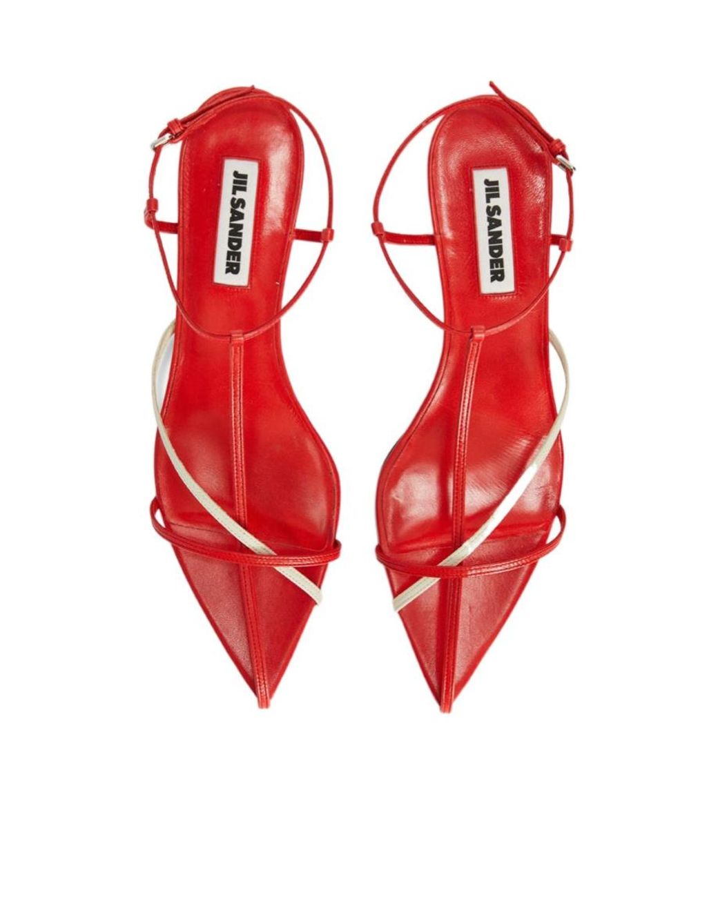Jil Sander Red Cage Sandals