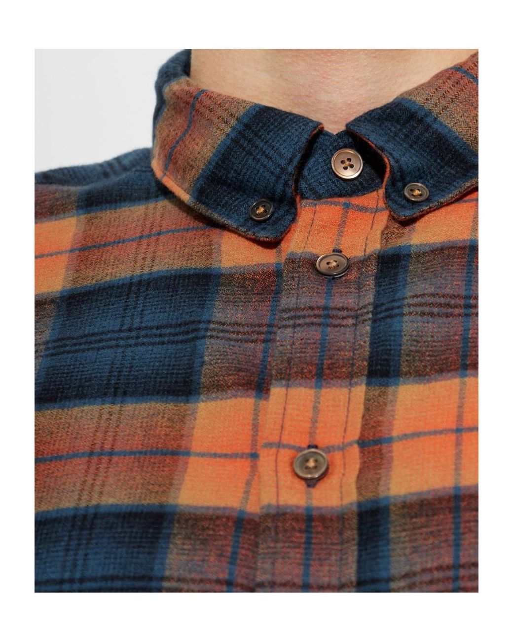 Paul Smith Blue Ps Checked Button-Down Shirt for men