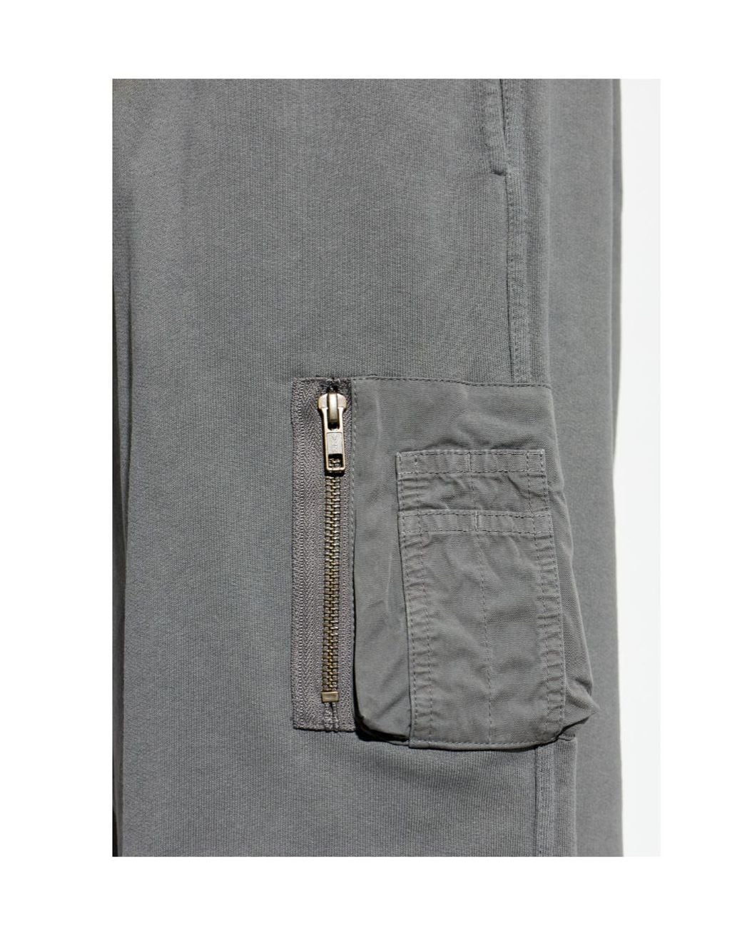 MM6 by Maison Margiela Gray Side Pocket Shorts for men