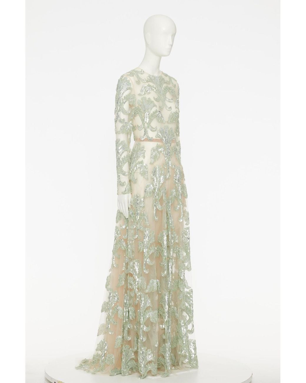 Valentino White Long-Sleeved Dress