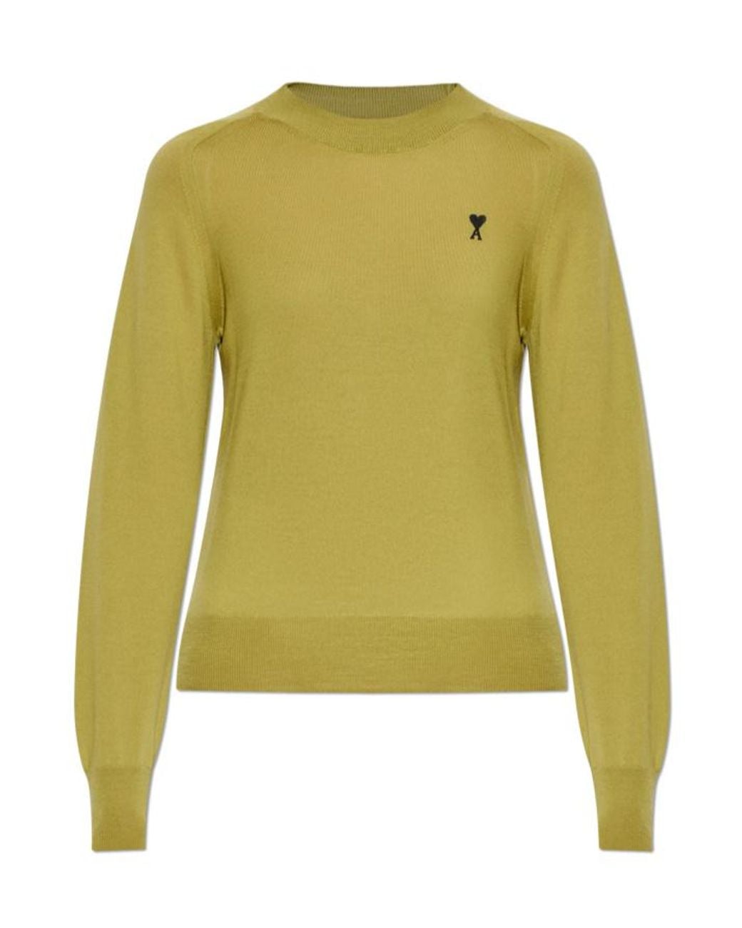 AMI Gray Long-Sleeved Knitwear