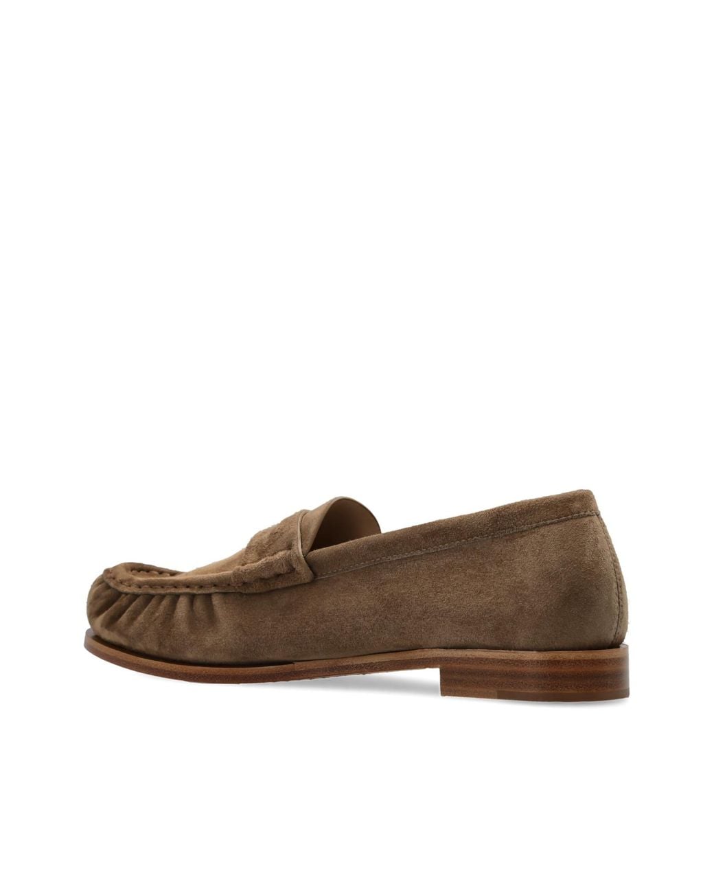 Max Mara Brown Round-Toe Loafers